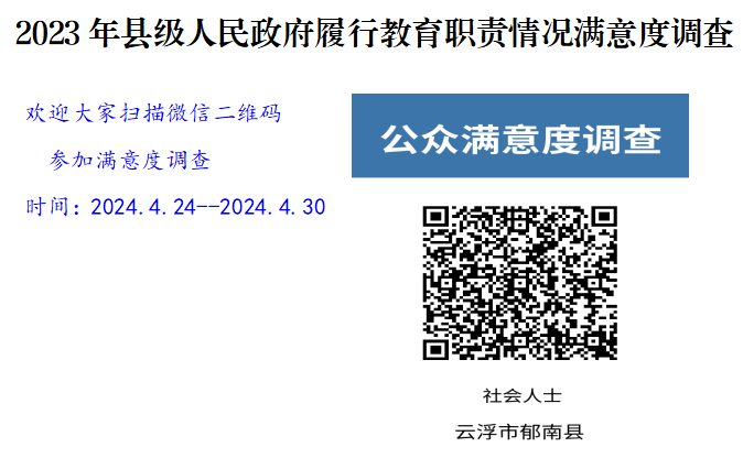 2023年縣級(jí)人民政府履行教育職責(zé)情況滿意度調(diào)查二維碼截圖.png